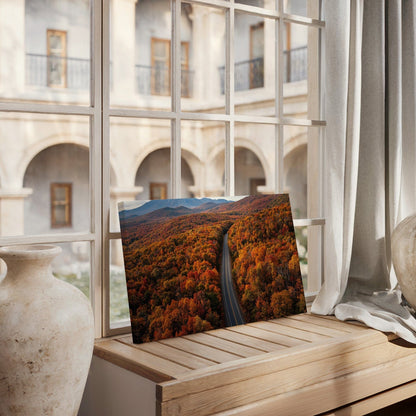 Autumn Mountain Road Canvas