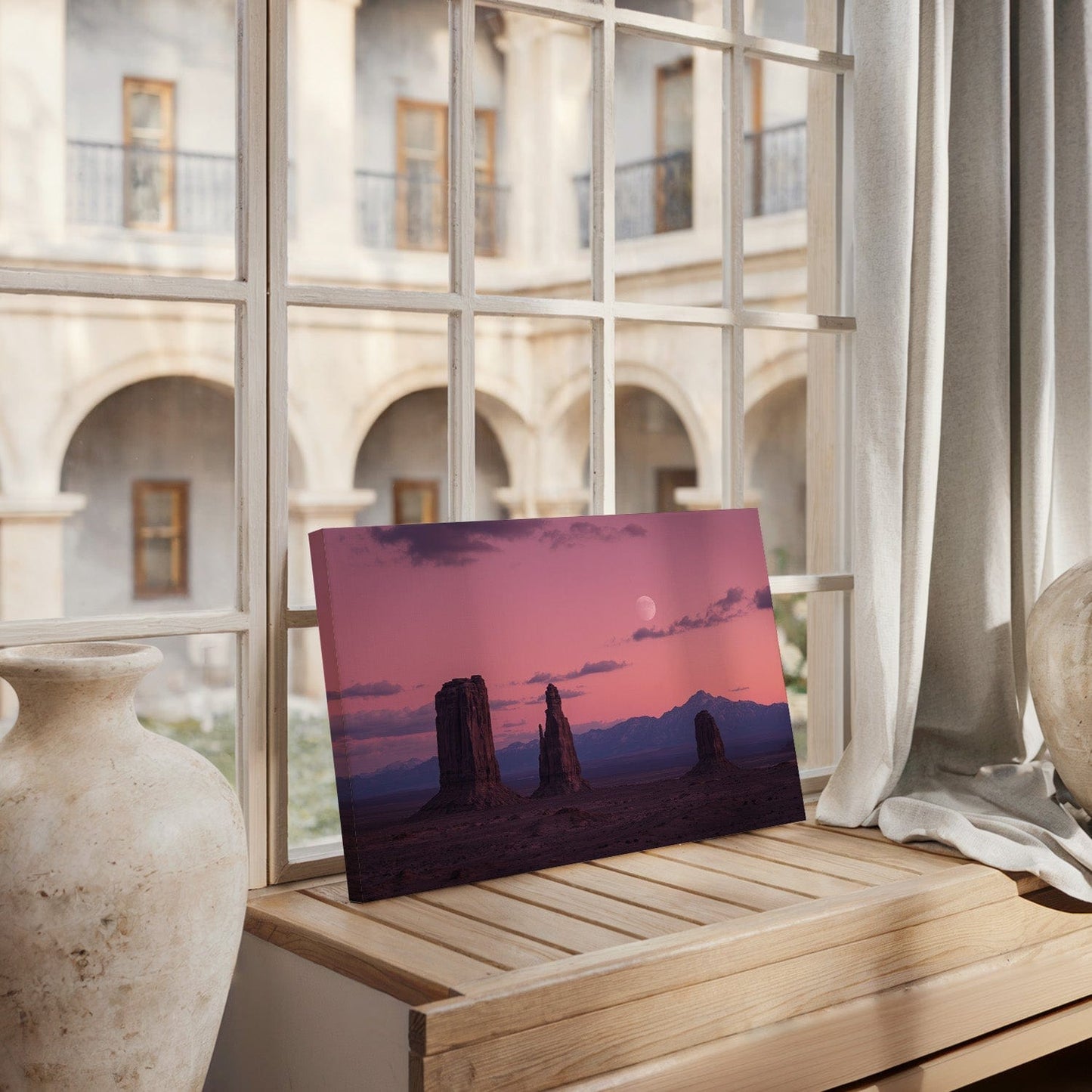 Desert Moon Formations Canvas