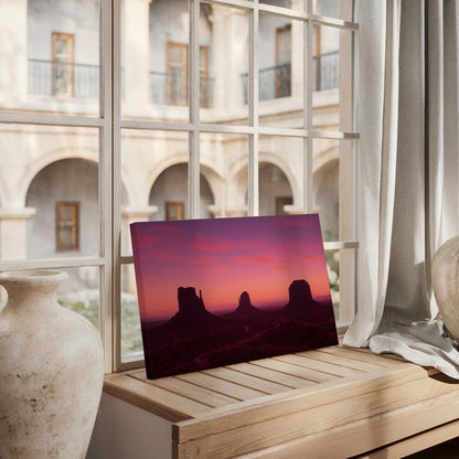 Crimson Valley Towers Canvas
