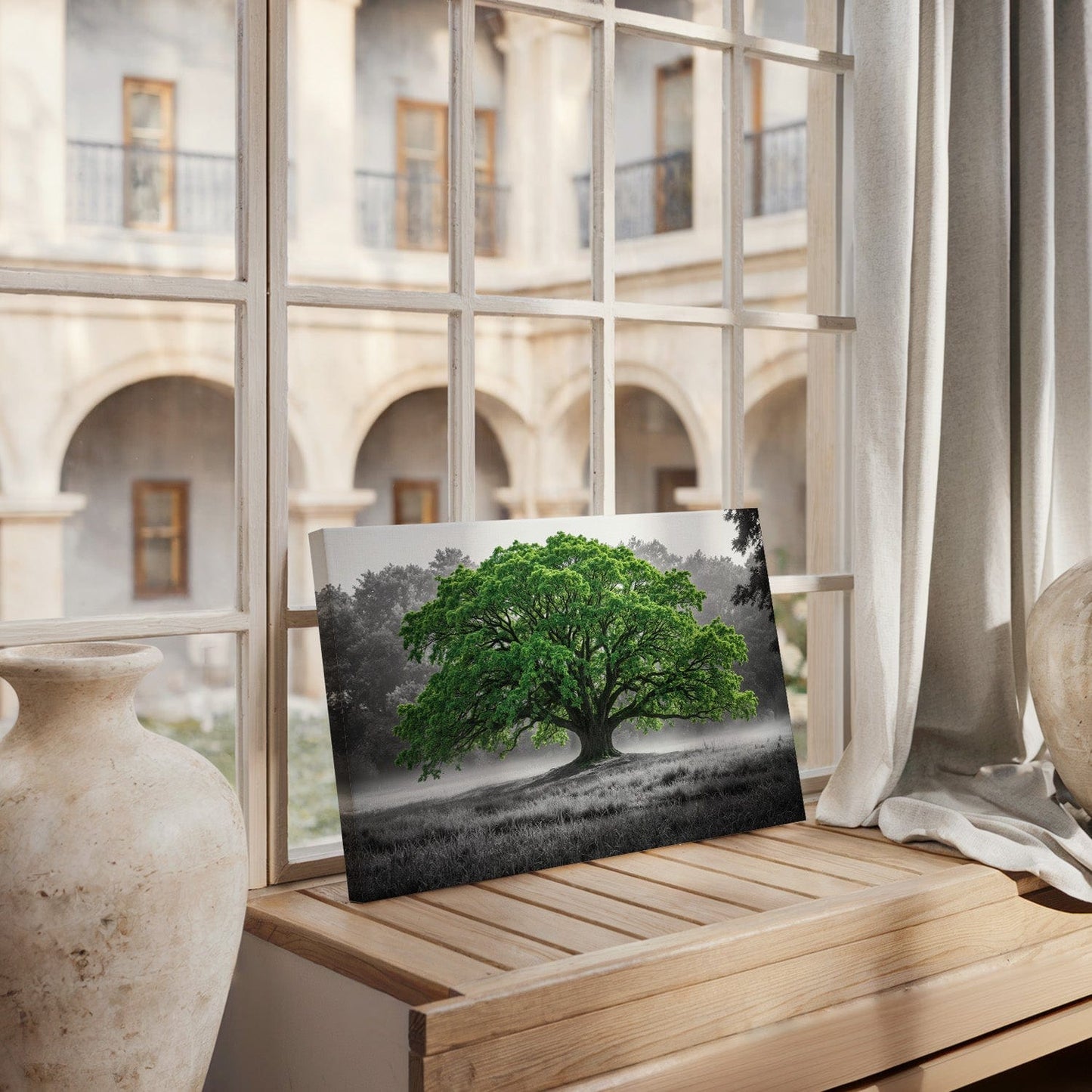 Green Ancient Oak Canvas
