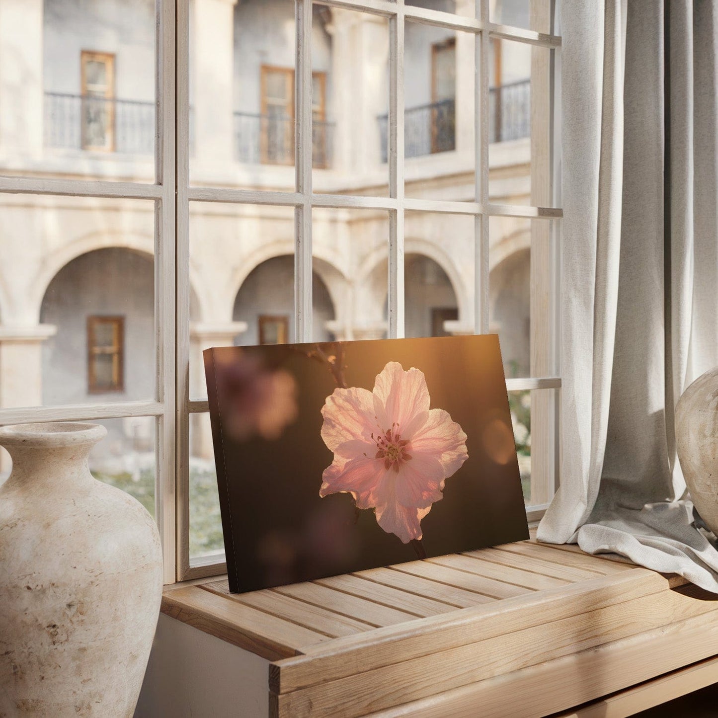 Velvet Pink Blossom Canvas