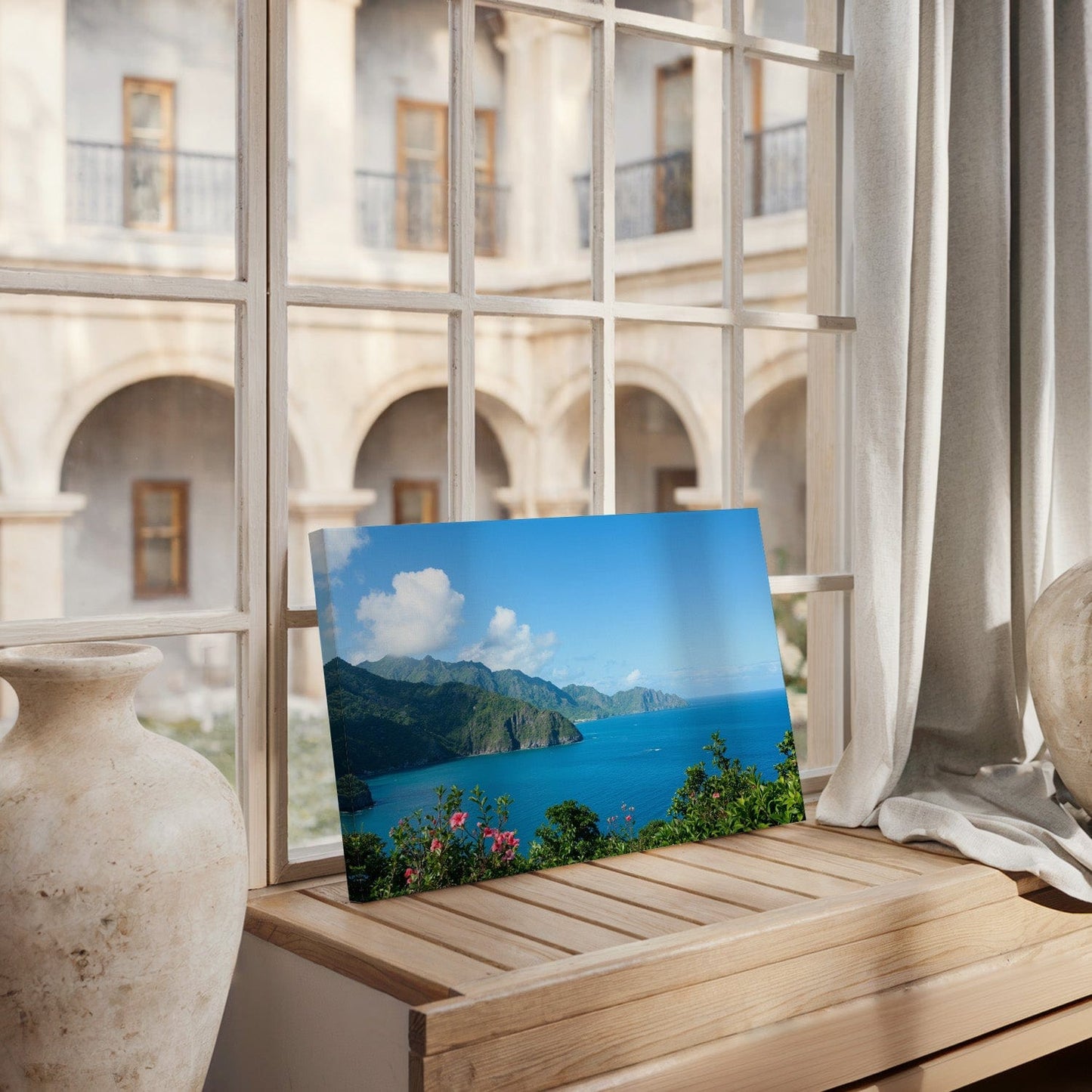 Pristine Paradise Island Canvas