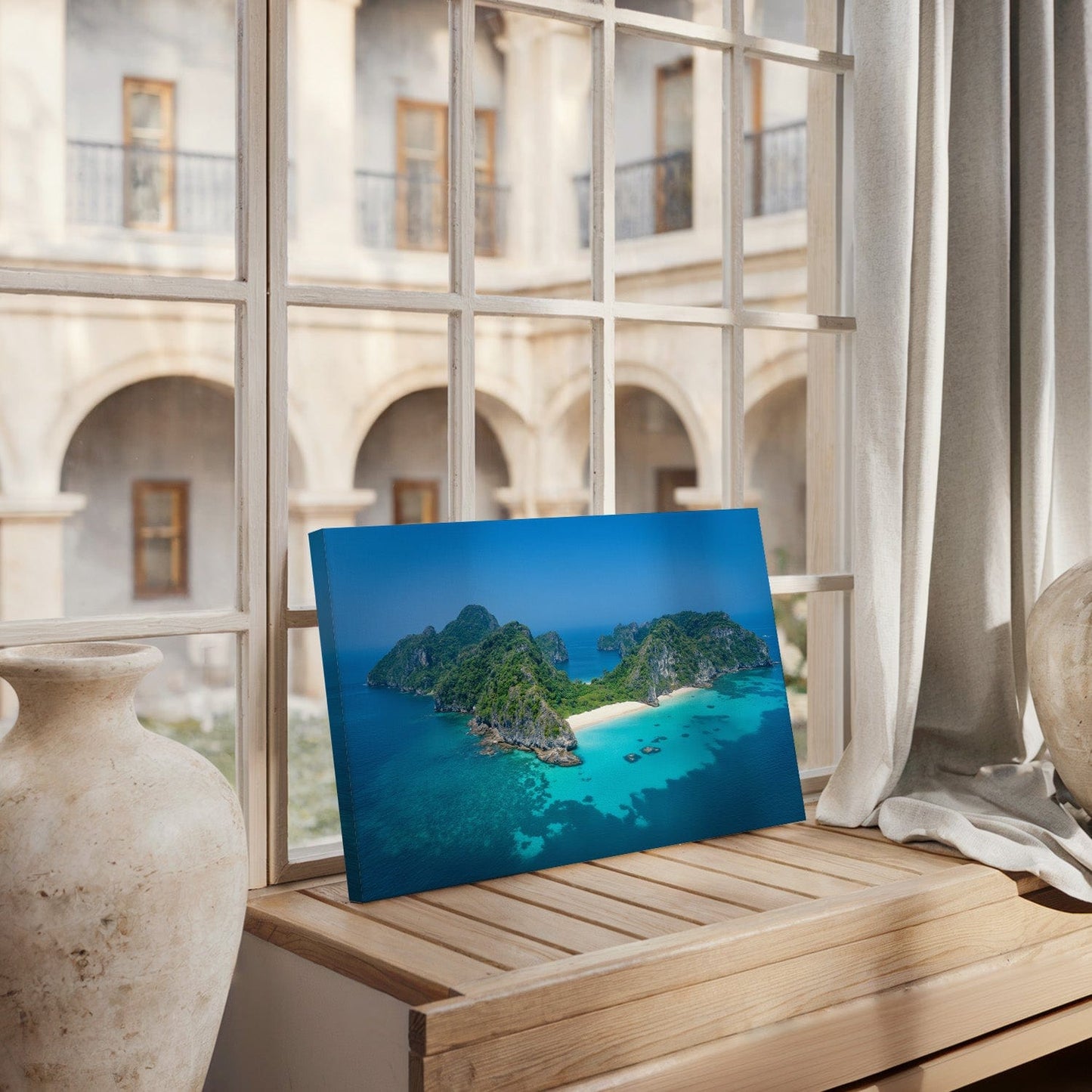 Secluded Coastal Eden Canvas