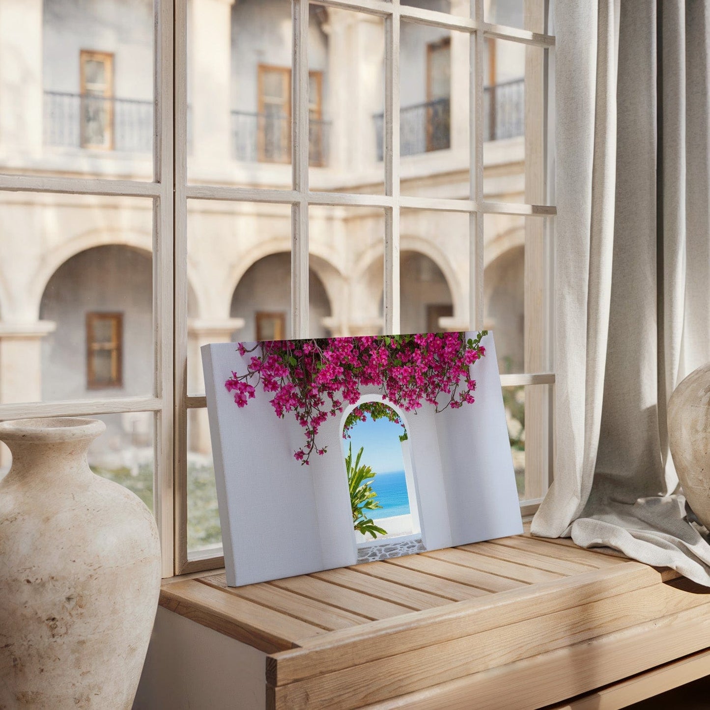Floral Gateway Paradise Canvas