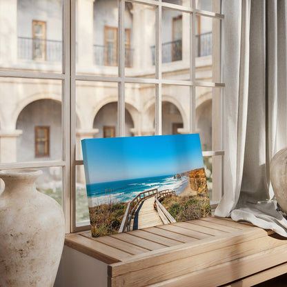 Seaside Wooden Path Canvas