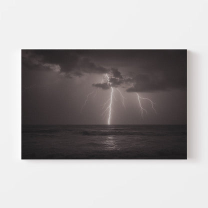 Tempest Lightning Ocean Canvas