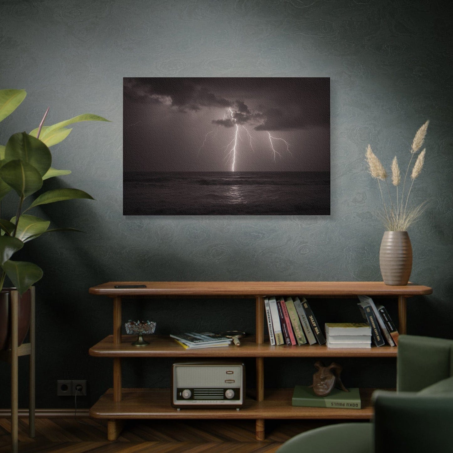 Tempest Lightning Ocean Canvas