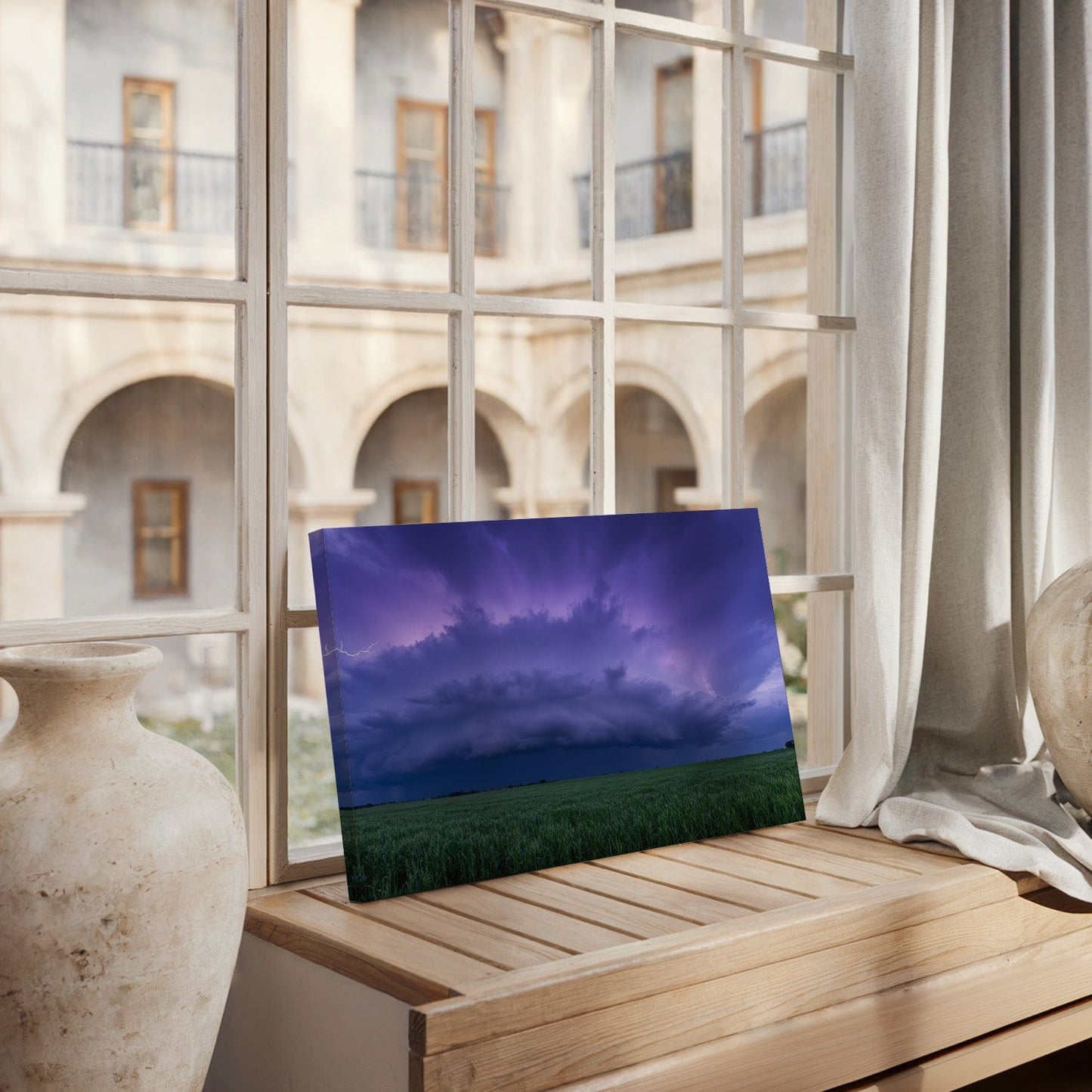 Electric Prairie Storm Canvas