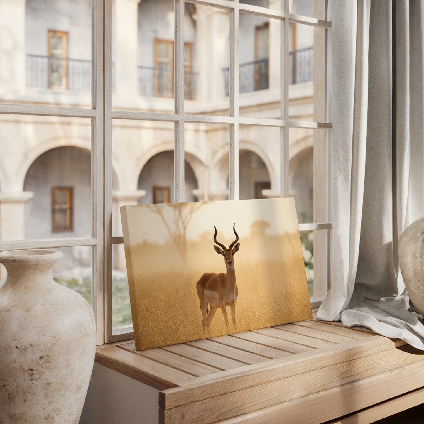 Golden Impala Savanna Canvas