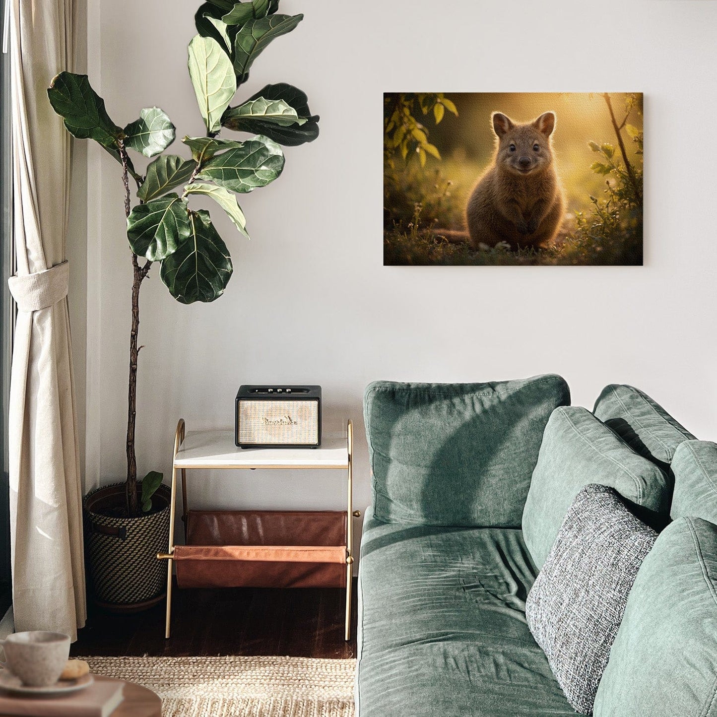 Sunlit Quokka Joy Canvas