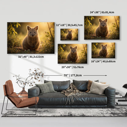 Sunlit Quokka Joy Canvas